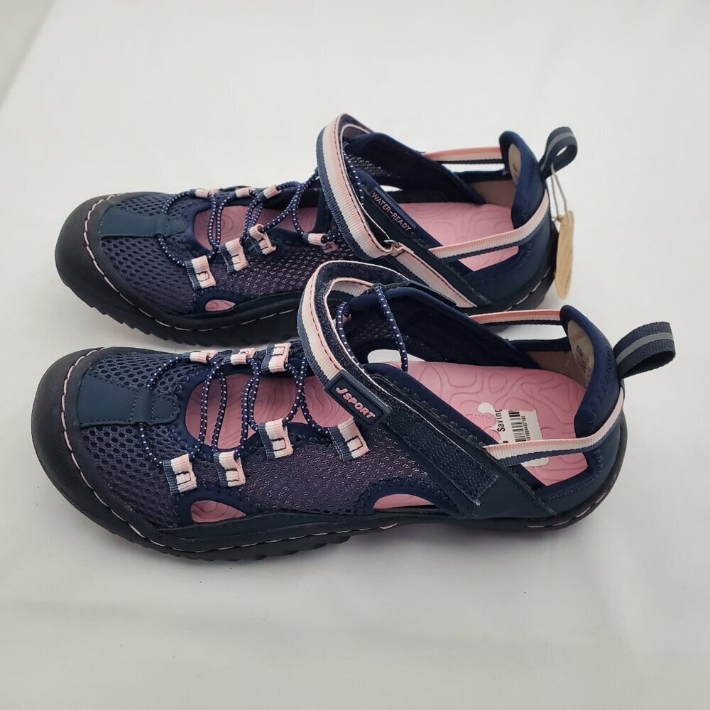 J-Sport Jambu Jaguar Water Ready Shoes Navy Pink 6M - Picture 7 of 9